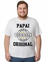 Camiseta Manga Curta Papai Original Tamanho Plus Size