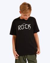 Camiseta Manga Curta Preta Creative Rock Juvenil Masculina Banana Danger 54318