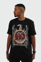 Camiseta Manga Curta Slayer Silver Eagle Cor:PretoTamanho:G Camiseta Manga Curta Slayer Silver Eagle Cor:PretoTamanho:G