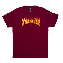 Camiseta Manga Curta Thrasher Magazine Original Flame Logo Algodão Premium Streetwear Skateboard