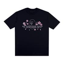 Camiseta Manga Curta Unissex Camisa Estampada Abape Sakura 100% Algodão Basic Streetwear