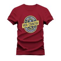 Camiseta Manga Curta Unissex Confortável Vida Country Tudo é Possivel