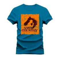 Camiseta Manga Curta Varias Cores Tecido Macio Style Country