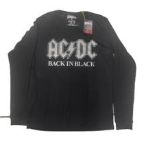 camiseta manga longa ac/dc*/ black in back camiseta manga longa ac/dc*/ black in back