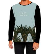 Camiseta Manga Longa Ads fantasma ghost susto Halloween 3