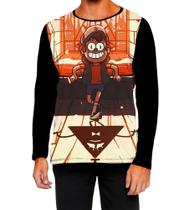 Camiseta Manga Longa Ads Gravity falls Dipper Bill