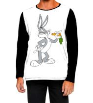 Camiseta Manga Longa Ads Pernalonga bebê Looney tunes 3