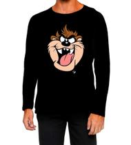 Camiseta Manga Longa Ads taz mania looney tunes