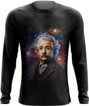 Camiseta Manga Longa Albert Einstein Físico Brilhante Gênio 10