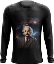 Camiseta Manga Longa Albert Einstein Físico Brilhante Gênio 9