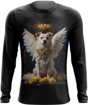 Camiseta Manga Longa Anjo Canino Cão Angelical 2