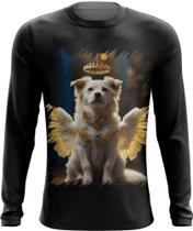 Camiseta Manga Longa Anjo Canino Cão Angelical 9