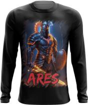 Camiseta Manga Longa Ares Deus da Guerra Mitologia Grega 1