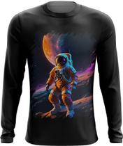 Camiseta Manga Longa Astronauta Dance Vaporwave 10