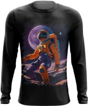 Camiseta Manga Longa Astronauta Dance Vaporwave 6