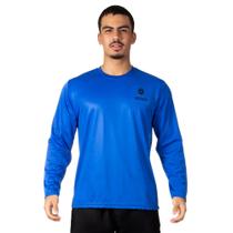 Camiseta Manga Longa Azul Royal Kelness Dry-fit