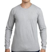 Camiseta manga longa básica algodão