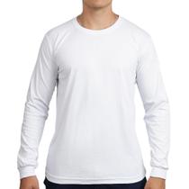 Camiseta manga longa básica algodão