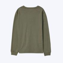 Camiseta Manga Longa Básica Verde Musgo Infantil Menino Hering Kids 5CMYEACEN