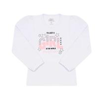 Camiseta Manga Longa Bicho Bagunça Branco/Girl 3302