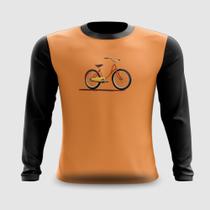 Camiseta Manga Longa Bicicleta Rápida Bike