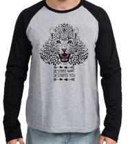 camiseta Manga Longa blusa Animais Onça Pintada camiseta Manga Longa blusa Animais Onça Pintada