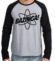 Camiseta Manga Longa blusa Bazinga símbolo