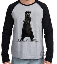 Camiseta Manga Longa blusa Blade Wesley Snipes
