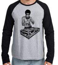 Camiseta Manga Longa blusa Bruce Lee Tony Stark Guerra Cívil