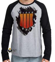 Camiseta Manga Longa blusa Call of Duty Black Ops