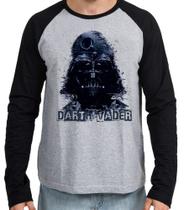 Camiseta Manga Longa blusa Darth Vader Star Wars
