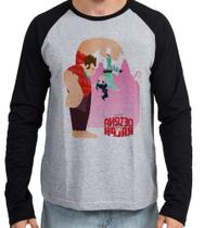 Camiseta Manga Longa blusa Detona Ralph