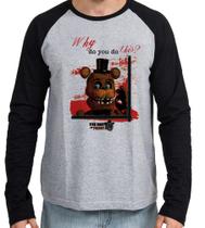 Camiseta Manga Longa blusa Five Nights at Freddy's Toy Freddy