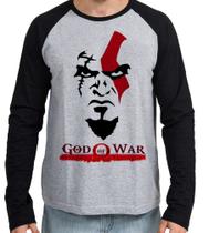 Camiseta Manga Longa blusa God of War Camiseta Manga Longa blusa God of War