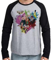 Camiseta Manga Longa blusa Gravity Falls personagens