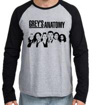 Camiseta Manga Longa blusa Grey's Anatomy Personagens