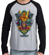 Camiseta Manga Longa blusa Guardiões da Galáxia colorido Camiseta Manga Longa blusa Guardiões da Galáxia colorido