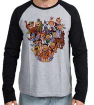 Camiseta Manga Longa blusa Hanna Barbera personagens Camiseta Manga Longa blusa Hanna Barbera personagens