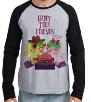Camiseta Manga Longa blusa Happy Tree Friends Spaguetti