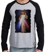 Camiseta Manga Longa blusa Jesus Cristo luz Camiseta Manga Longa blusa Jesus Cristo luz