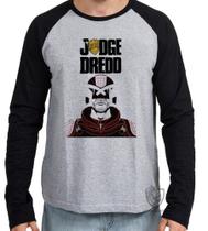 Camiseta Manga Longa blusa judge dredd juiz