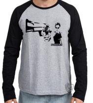 Camiseta Manga Longa blusa Matrix Trinity filme