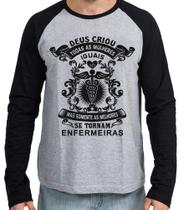 Camiseta Manga Longa blusa Melhores Enfermeiras