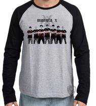 Camiseta Manga Longa blusa monsta x bts Camiseta Manga Longa blusa monsta x bts