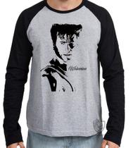 Camiseta Manga Longa blusa Perfil Logan Camiseta Manga Longa blusa Perfil Logan