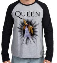 Camiseta Manga Longa blusa Queen Freddie Mercury Camiseta Manga Longa blusa Queen Freddie Mercury