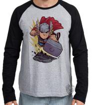 Camiseta Manga Longa blusa Thor Camiseta Manga Longa blusa Thor