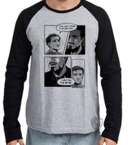 Camiseta Manga Longa blusa Tony stark Peter Parker