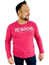 Camiseta Manga Longa Bordada Streetwear Revanche 113822