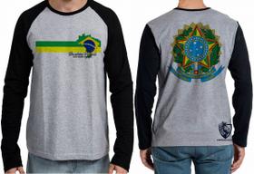 Camiseta Manga Longa Brasileiro Patriota